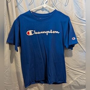 Champion Royal Blue Tee with Iconic Logo